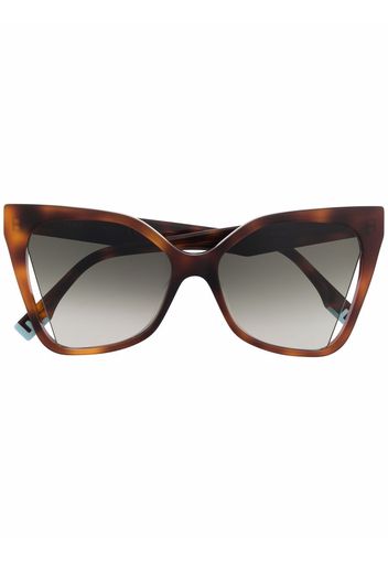 Fendi Eyewear Occhiali da sole cat-eye - Marrone