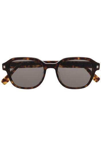 Fendi Eyewear tortoiseshell-effect round-frame sunglasses - Marrone