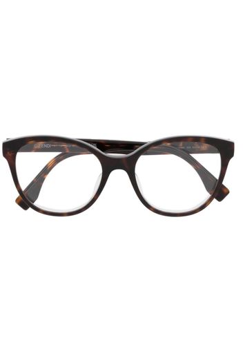 Fendi Eyewear Occhiali Wayfarer - Marrone