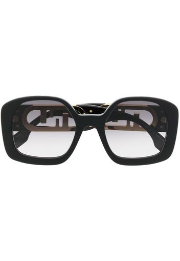 Fendi Eyewear Occhiali da sole squadrati - Nero