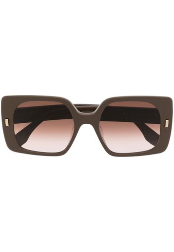 Fendi Eyewear Occhiali da sole squadrati - Marrone