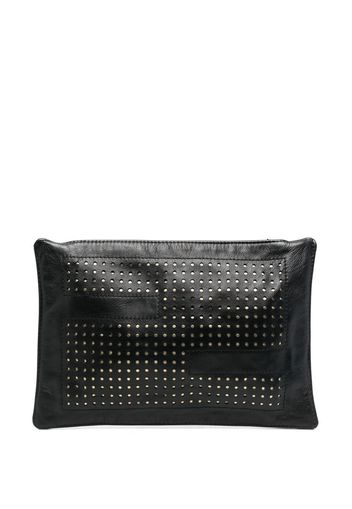 Fendi Pre-Owned Clutch traforata anni 2010 - Nero