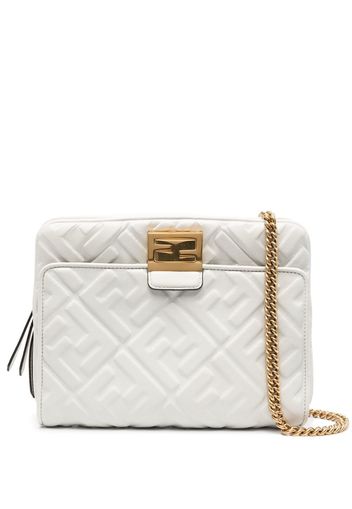 Fendi Pre-Owned Borsa a spalla Upside Down Zucca - Bianco