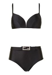 Fendi Pre-Owned Bikini con placca FF - Nero