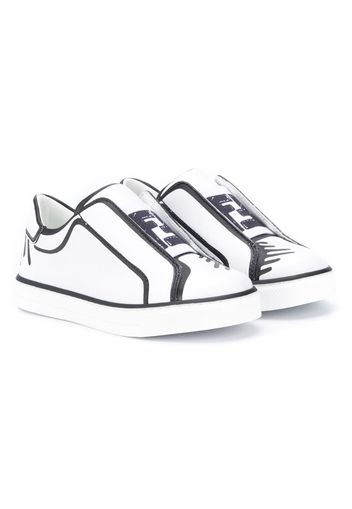 FF motif slip-on sneakers