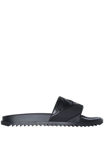 Fendi FF-embossed slides - Nero