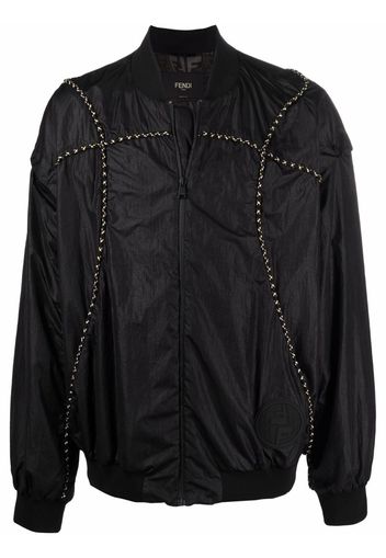 Fendi removable-sleeves bomber jacket - Nero