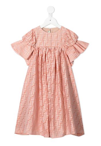 Fendi Kids monogram-pattern dress - Rosa