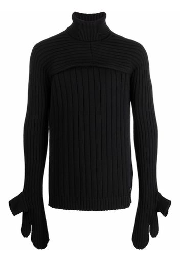 Fendi convertible roll-neck jumper - Nero