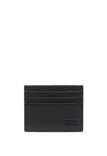 Fendi FF textured-leather cardholder - Nero