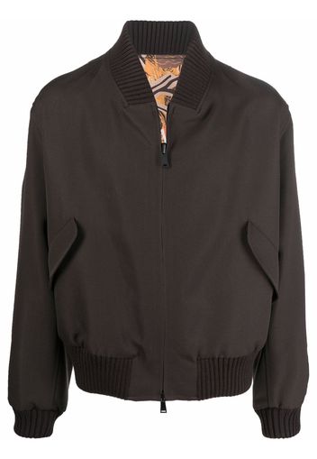 Fendi Bomber FF con stampa - Marrone