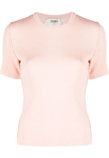 Fendi round-neck T-shirt - Rosa