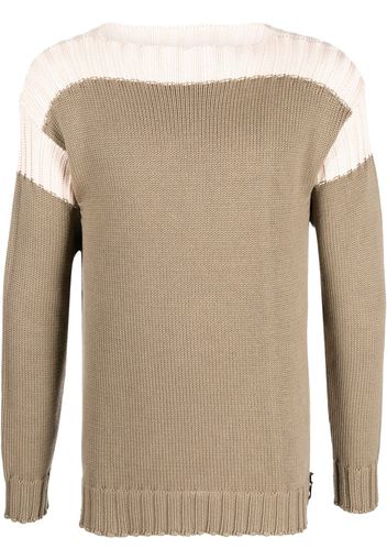 Fendi Maglione bicolore - Marrone