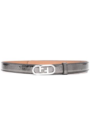 Fendi logo buckle-fastening belt - Grigio