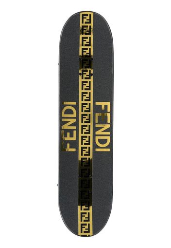 Fendi Skateboard con stampa - Nero