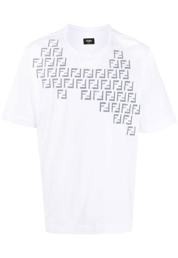 Fendi FF logo crew-neck T-shirt - Bianco