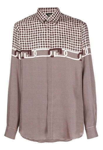 Fendi Camicia a quadretti - Marrone