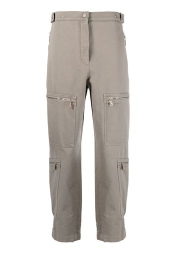 Fendi Pantaloni dritti con zip - Verde