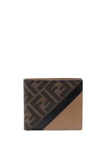 Fendi Portafoglio bi-fold con stampa - Marrone