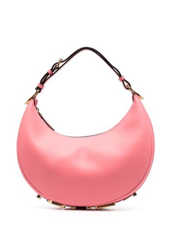 Fendi Borsa in pelle con logo - Rosa