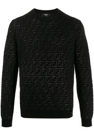 FF pattern crew neck jumper