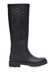 FF-embossed boots
