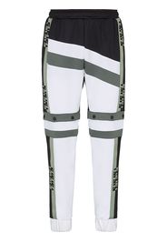 Fendi Pantaloni sportivi con nastro FF - Nero