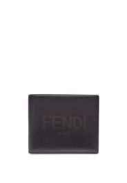 Fendi Portafoglio bi-fold goffrato - Nero