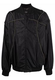 Fendi removable-sleeves bomber jacket - Nero