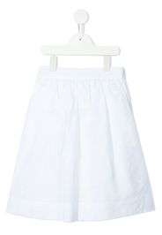 Fendi Kids FF embroidery full skirt - Bianco