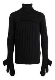 Fendi convertible roll-neck jumper - Nero