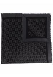 Fendi Keffiyeh monogram silk-blend scarf - Grigio