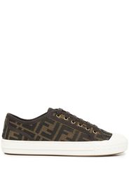 Fendi Sneakers Domino con motivo FF - Marrone