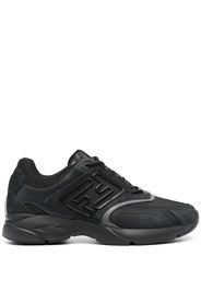 Fendi logo-print mesh-panelled sneakers - Nero