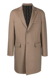 Fendi Cappotto monopetto - Marrone