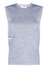 Fendi Top con dettaglio cut-out - Grigio