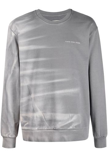 Feng Chen Wang Felpa con fantasia tie dye - Grigio