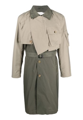 Feng Chen Wang Trench asimmetrico - Verde