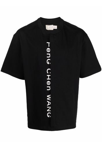 Feng Chen Wang logo-print cotton T-shirt - Nero