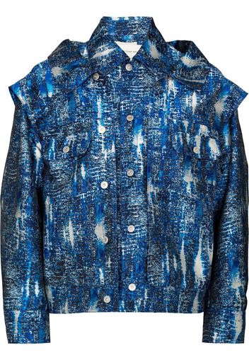 Feng Chen Wang Giacca con motivo jacquard - Blu