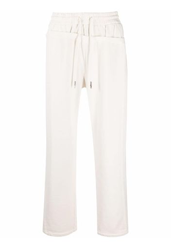 Feng Chen Wang drawstring cotton track pants - Toni neutri