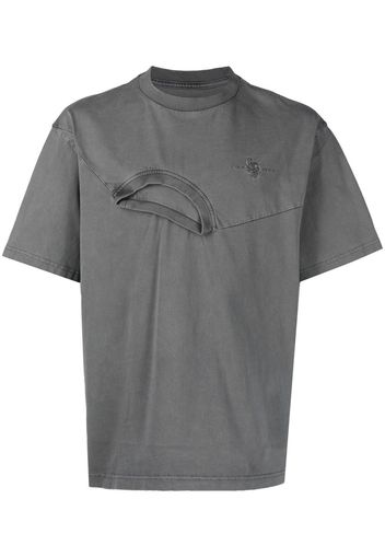 Feng Chen Wang T-shirt con ricamo - Grigio