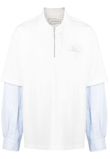 Feng Chen Wang chest logo-print polo shirt - Bianco