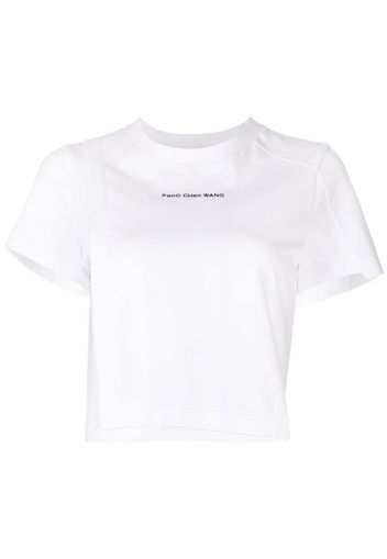 Feng Chen Wang logo-embroidered T-shirt - Bianco