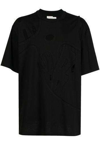 Feng Chen Wang T-shirt con dettaglio cut-out - Nero