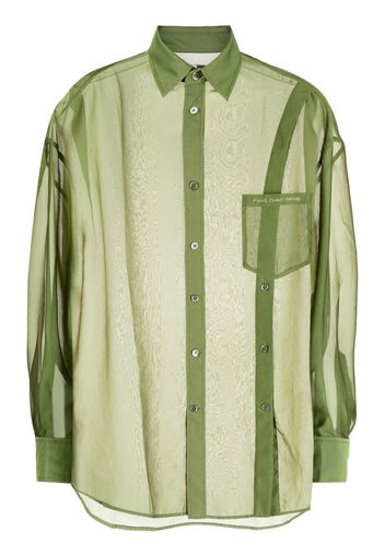 Feng Chen Wang transparent design shirt - Grigio