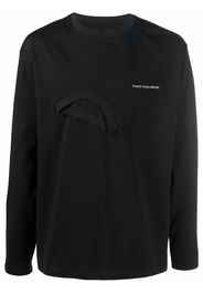 Feng Chen Wang double-crew cotton sweatshirt - Nero