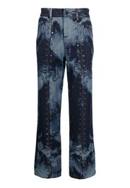 Feng Chen Wang Phoenix mid-rise straight-leg jeans - Blu