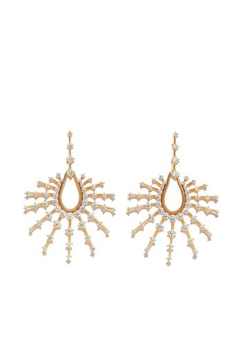 Fernando Jorge 18kt yellow gold Brilliant Clarity diamond drop earrings - Oro