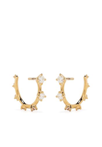 Fernando Jorge Orecchini a cerchio Sequence Small in oro giallo 18kt con diamanti